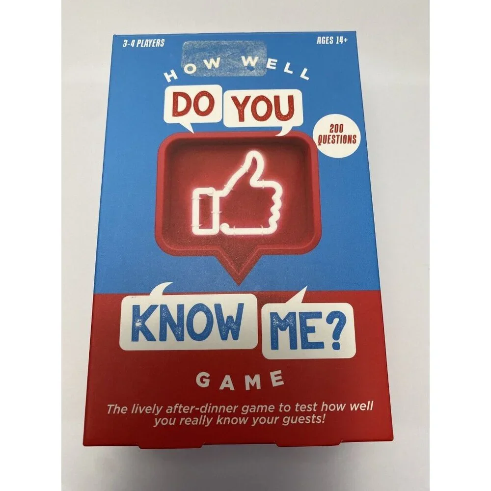 How Well Do You Know Me Game Party Game Family Game Night Fun Game For Friends